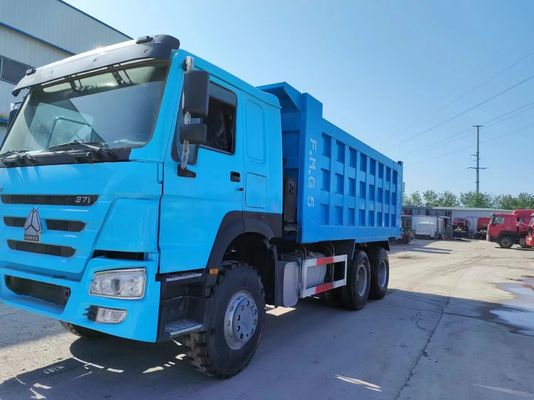 375HP μεταχειρισμένο Peacock Blue Sinotruck HOWO 6 * 4 φορτηγό σκουπιδιών με Euro 3/4/5 εκπομπές
