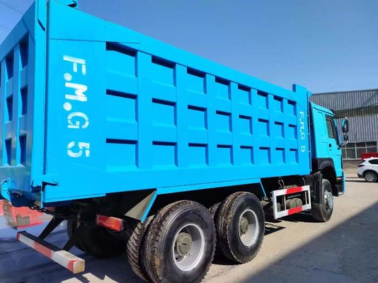 375HP μεταχειρισμένο Peacock Blue Sinotruck HOWO 6 * 4 φορτηγό σκουπιδιών με Euro 3/4/5 εκπομπές
