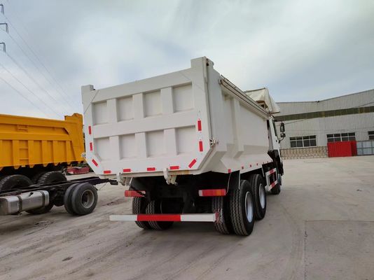 6-8L χωρητικότητα κινητήρα λευκό HOWO 6*4 κατασκευή φορτηγών για δομικά υλικά