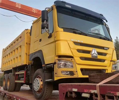 10 ελαστικά Sinotruck HOWO 6*4 μεταχειρισμένο φορτηγό απορριμμάτων Μπροστά Στυλ ανύψωσης Εκπομπές Euro 3/4/5