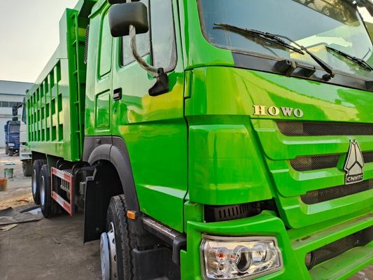 Υπηρεσία μετά την πώληση εγγυημένη HOWO 375HP 6*4 φορτηγό σκουπιδιών με σχεδιασμό ελαστικών χωρίς σωλήνες