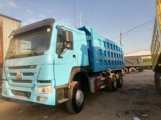 Sinotruck HOWO 6*4 Dump Truck Peacock Blue με σχεδιασμό ακτινοβολικών ελαστικών Πιστοποίηση GCC