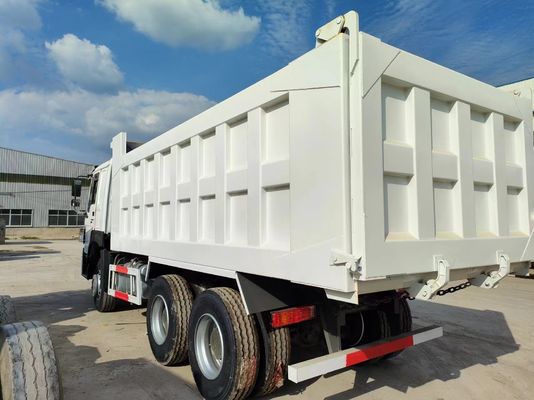 6×4 Μπροστά Στυλ Ανυψώματος Τρακ 351-450HP Χρησιμοποιημένο Sinotruck HOWO 10wheeler Λευκό