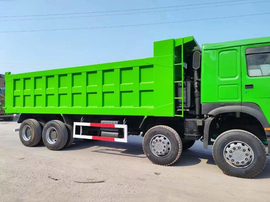 Χρησιμοποιημένο Sinotruck HOWO 6*4 Dump Truck Green Μεγάλο βαρύ φορτηγό Μεγάλη χωρητικότητα κινητήρα 6-8L