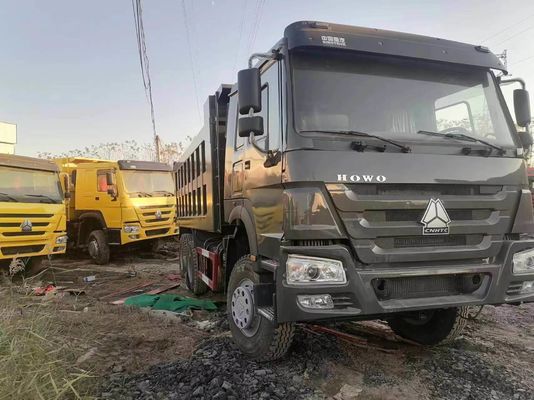 Σχεδιασμός ακτίνων ελαστικών Sinotruk HOWO 6*4 φορτηγό απορρίψεων για βαριά μεταφορά και ≤5 θέσεις