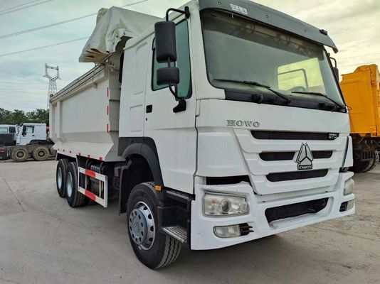 Sinotruck HOWO 6*4 Χρησιμοποιούμενο λευκό φορτηγό με χειροκίνητο κιβώτιο