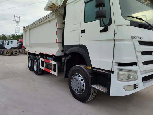 Sinotruck HOWO 6*4 Χρησιμοποιούμενο λευκό φορτηγό με χειροκίνητο κιβώτιο