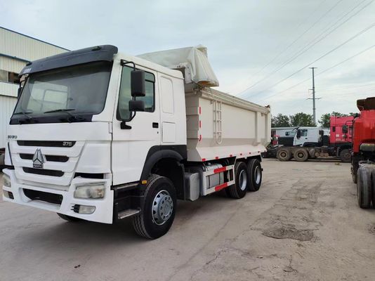 Sinotruck HOWO 6*4 Χρησιμοποιούμενο λευκό φορτηγό με χειροκίνητο κιβώτιο