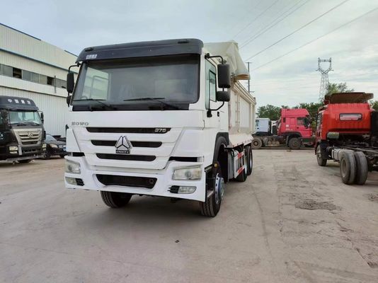 Sinotruck HOWO 6*4 Χρησιμοποιούμενο λευκό φορτηγό με χειροκίνητο κιβώτιο
