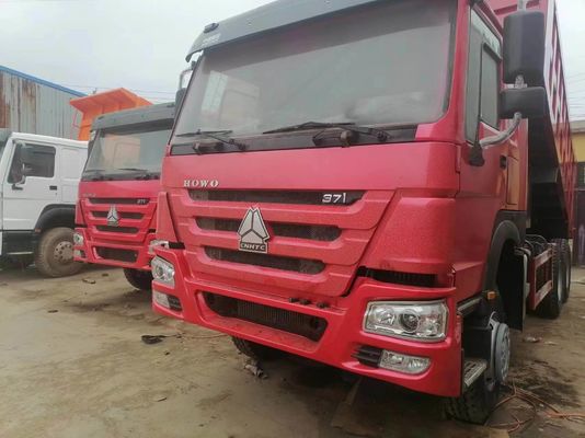 Sinotruk HOWO 6X4 371HP Dump Truck Tipper Dumper με κόκκινο χρώμα HOWO τροχιά κίνησης 6×4