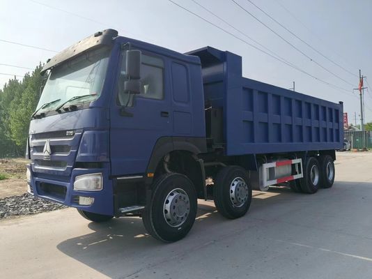 Χρησιμοποιούμενο φορτηγό HOWO 8X4 Dark Blue Euro3 για βαριά απορρίμματα στην αστική κατασκευή