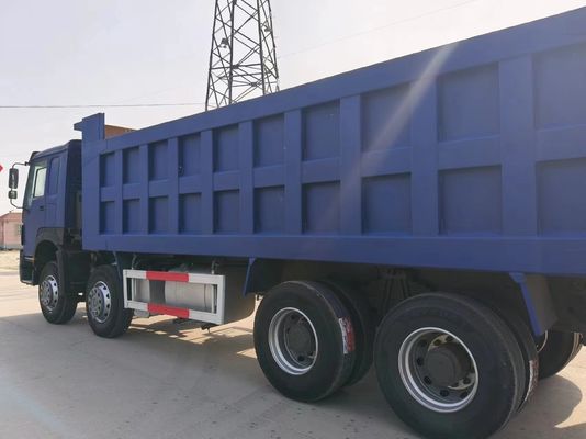 Χρησιμοποιούμενο φορτηγό HOWO 8X4 Dark Blue Euro3 για βαριά απορρίμματα στην αστική κατασκευή
