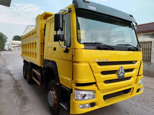 Δοκιμασία ακτίνων ελαστικών Sinotruck HOWO 6*4 Καμιόνι σκουπιδιών μεταχειρισμένο φορτηγό 10 ελαστικών φορτηγό ανατροπής