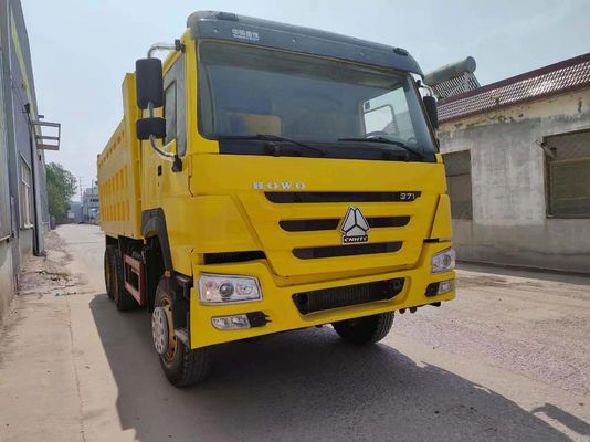 Δοκιμασία ακτίνων ελαστικών Sinotruck HOWO 6*4 Καμιόνι σκουπιδιών μεταχειρισμένο φορτηγό 10 ελαστικών φορτηγό ανατροπής