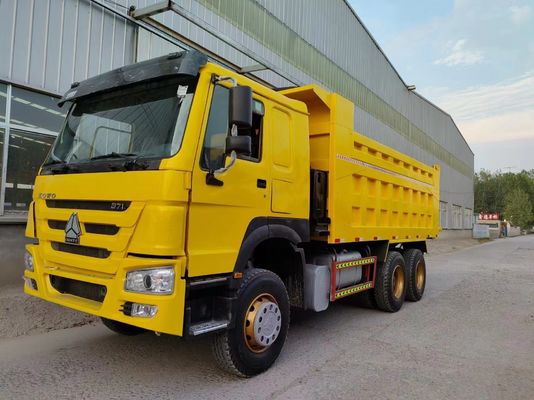 Δοκιμασία ακτίνων ελαστικών Sinotruck HOWO 6*4 Καμιόνι σκουπιδιών μεταχειρισμένο φορτηγό 10 ελαστικών φορτηγό ανατροπής