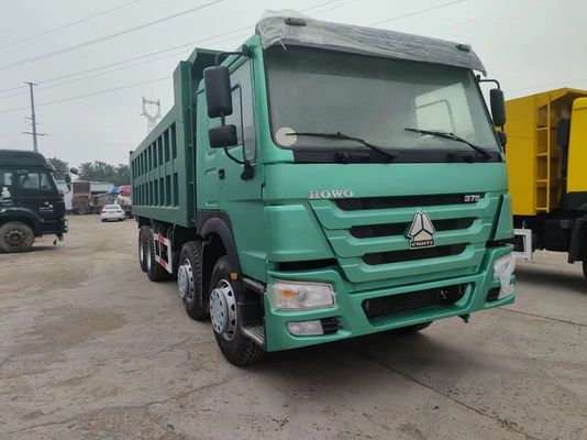 375HP Sinotruk HOWO 8*4 Τροχό απορριμμάτων μεταχειρισμένο φορτηγό 12 τροχών Μέτωπο ανύψωσης στυλ