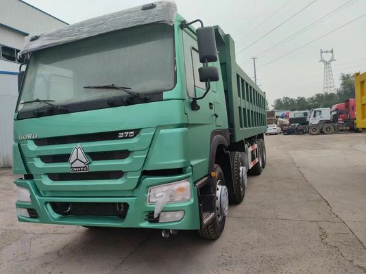 375HP Sinotruk HOWO 8*4 Τροχό απορριμμάτων μεταχειρισμένο φορτηγό 12 τροχών Μέτωπο ανύψωσης στυλ