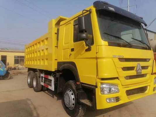 10 τροχούς Sinotruk HOWO φορτηγό ντάμπινγκ κίτρινο χρώμα 6X4 ορυχείο φορτηγό για την απόρριψη
