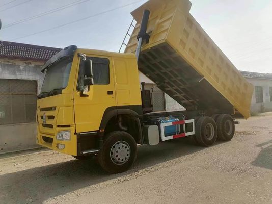 Καμιόνι 10 τροχών Κίτρινο HOWO Sinotruk 6X4 Ορυχείο με 351-450 ίππους