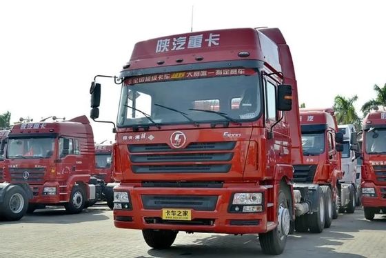 Χρησιμοποιούμενο ελκυστήρα φορτηγό Shacman F3000 Duty Trailer Head με χειροκίνητο σύστημα μετάδοσης