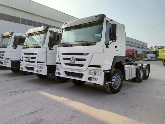 Μηχανοκίνητο καύσιμο ντίζελ λευκό Sinotruk HOWO 6*4 Τρακτέρ φορτηγό χειροκίνητο κιβώτιο ταχυτήτων