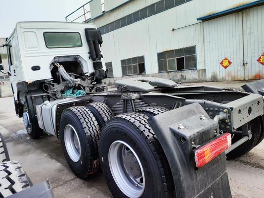 Μηχανοκίνητο καύσιμο ντίζελ λευκό Sinotruk HOWO 6*4 Τρακτέρ φορτηγό χειροκίνητο κιβώτιο ταχυτήτων