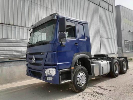 Μπλε Sinotruk HOWO 6X4 10 τροχοφόρο μεταγωγικό φορτηγό με ισχυρή ικανότητα ρυμούλκου