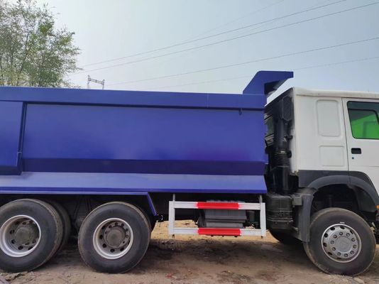 Sinotruck HOWO 6*4 Καμιόνι Απορριμμάτων Χρησιμοποιημένο Καμιόνι 10Ελαστικά Λευκό και μπλε Τύπος U για φορτία
