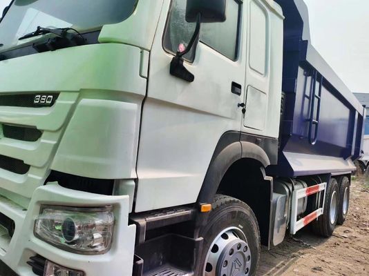 Sinotruck HOWO 6*4 Καμιόνι Απορριμμάτων Χρησιμοποιημένο Καμιόνι 10Ελαστικά Λευκό και μπλε Τύπος U για φορτία