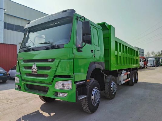 Sinotruk HOWO 8*4 Καμιόνι 375HP Πράσινο χρώμα 10500 x 2600m x 3400mm