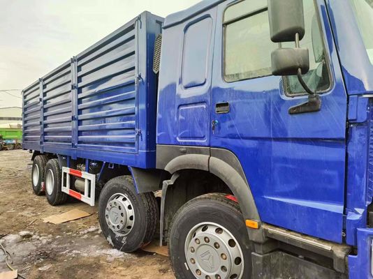 Sinotruck HOWO Μπλε 8*4 Box Truck 10 ελαστικά μεταχειρισμένο φορτηγό με 6×4 τροχιά κίνησης