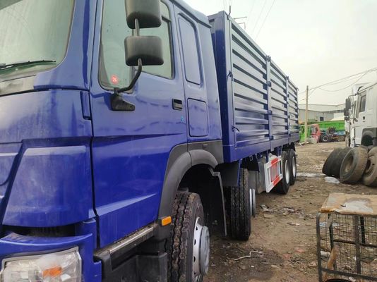 Sinotruck HOWO Μπλε 8*4 Box Truck 10 ελαστικά μεταχειρισμένο φορτηγό με 6×4 τροχιά κίνησης