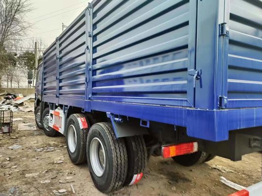 Sinotruck HOWO Μπλε 8*4 Box Truck 10 ελαστικά μεταχειρισμένο φορτηγό με 6×4 τροχιά κίνησης