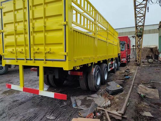 Κίτρινο χρώμα Sinotruck HOWO 6*4 Box Truck Secondhand Truck με πιστοποίηση ISO