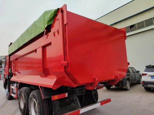 6×4 τροχός κίνησης Μπροστά Στυλ ανύψωσης 375HP HOWO Τρόφο Τροχών 25t βαρύ φορτηγό