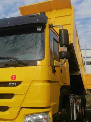 6X4 τροχός οδήγησης HOWO φορτηγό 371 Tipper χρησιμοποιημένα φορτηγά σκουπιδιών με χωρητικότητα κινητήρα 6-8L