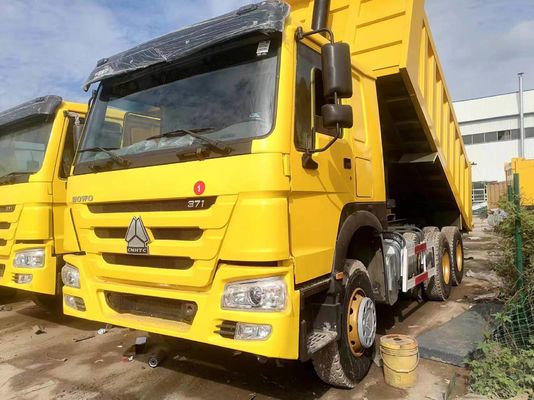 6X4 τροχός οδήγησης HOWO φορτηγό 371 Tipper χρησιμοποιημένα φορτηγά σκουπιδιών με χωρητικότητα κινητήρα 6-8L