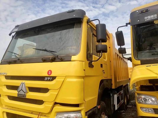 6X4 τροχός οδήγησης HOWO φορτηγό 371 Tipper χρησιμοποιημένα φορτηγά σκουπιδιών με χωρητικότητα κινητήρα 6-8L