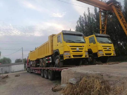 6X4 τροχός οδήγησης HOWO φορτηγό 371 Tipper χρησιμοποιημένα φορτηγά σκουπιδιών με χωρητικότητα κινητήρα 6-8L