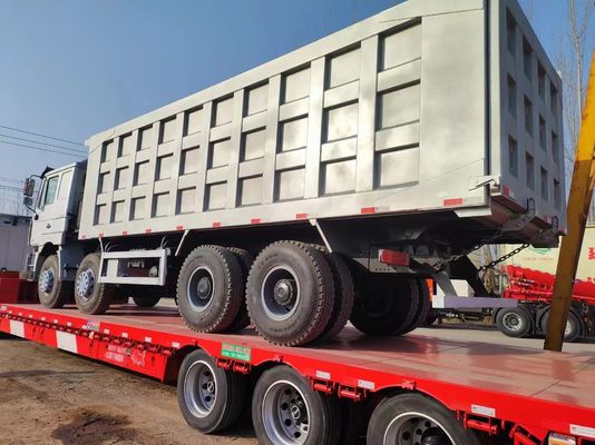 Shacman 8X4 Heavy Duty Χρησιμοποιούμενο φορτηγό σκουπιδιών Super Drive 375HP 12 τροχών 40t σκουπιδιών