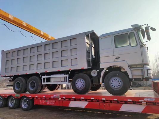 Shacman 8X4 Χρησιμοποιούμενο φορτηγό 375HP 12 τροχών 40t Μπροστά Στυλ Ανύψωσης Ιπποδύναμη 351-450hp