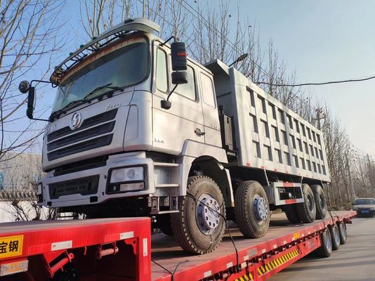 Shacman 8X4 Χρησιμοποιούμενο φορτηγό 375HP 12 τροχών 40t Μπροστά Στυλ Ανύψωσης Ιπποδύναμη 351-450hp