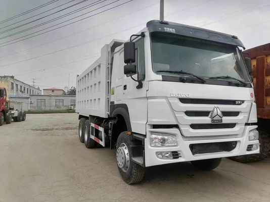 Χρησιμοποιημένο Sinotruk HOWO 6X4 371HP φορτηγό σκουπιδιών με λευκό χρώμα 1 έτος μετά την πώληση
