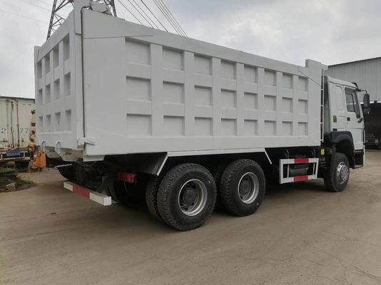 Χρησιμοποιημένο Sinotruk HOWO 6X4 371HP φορτηγό σκουπιδιών με λευκό χρώμα 1 έτος μετά την πώληση